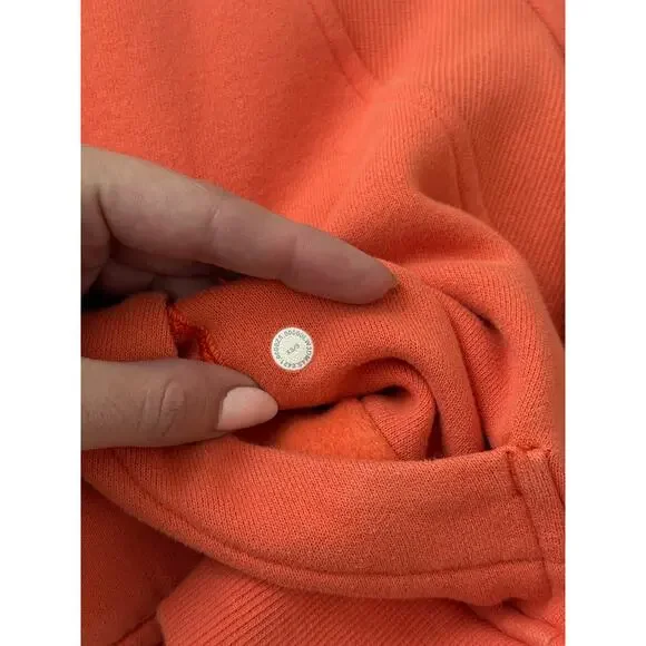 lululemon warm coral 1/2 zip scuba hoodie - size XS/S - Picture 4 of 5